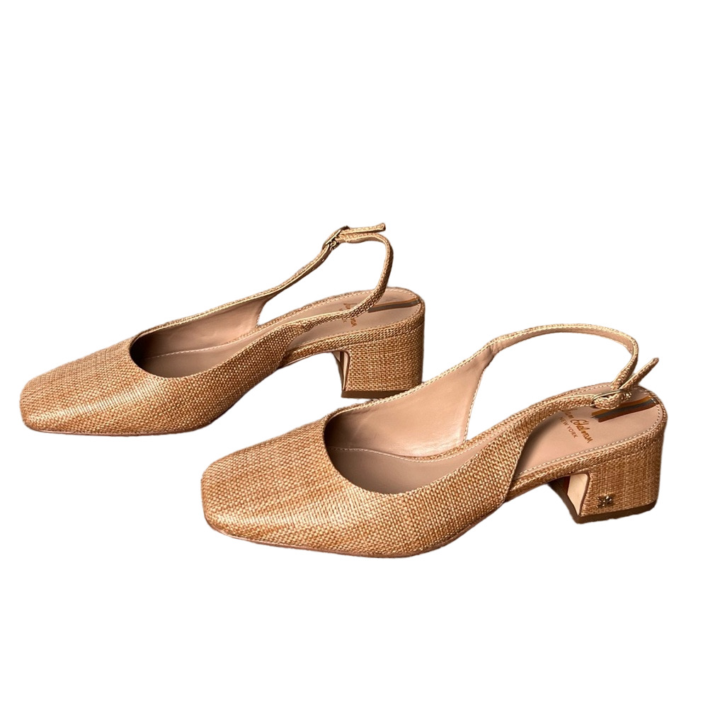 Sam Edelman Metallic Gold Block Heels